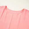 Women's Blossom Coral Plus Size Textured Blouse with Shirred Cuffs - Image 10