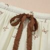 Women's White Bow Print Lace Drawstring Casual Shorts - Lightweight & Comfortable - Image 8