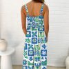 Women's Multicolour Floral Maxi Sundress with Playful Ricrac Trim - Image 2