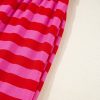 Women's Rose Stripe Flutter Sleeve Smocked Bodice Tiered Maxi Dress - Elegant Casual Summer Dress - Image 10