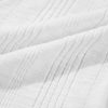 Women's White Textured Half Sleeve Shirt with Snap Button and Drawstring Tie Neck - Image 17